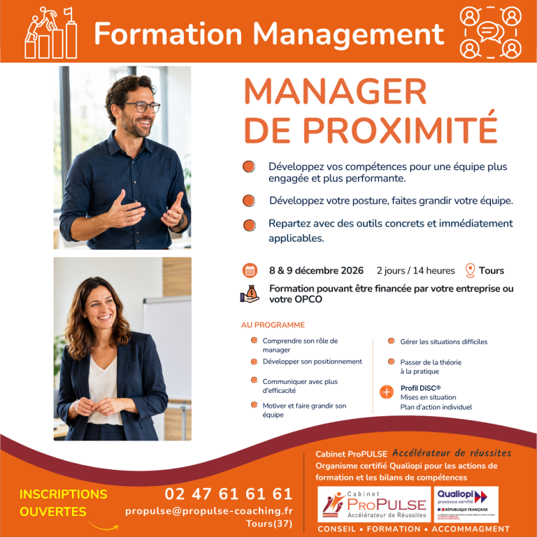 Formation Manager de proximité – Développer ses compétences en management d’équipe