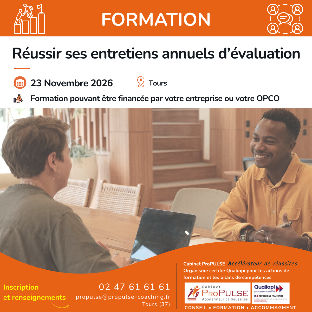Réussir ses entretiens annuels d’évaluation _ 23 Novembre 2026 ou  1er Décembre 2026